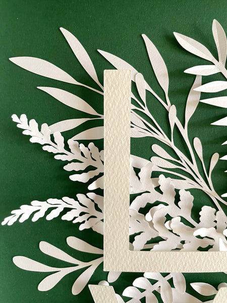 Papercut Botanical Collage, FUCK