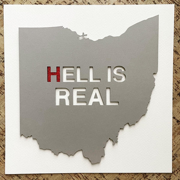 Ohio - Hell is Real Papercut
