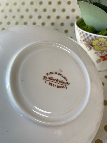 Paper Succulent in Vintage Teacup and Saucer Set, No. 3