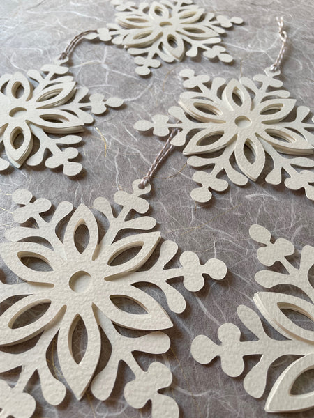 Luxe Paper Snowflake Christmas Ornament