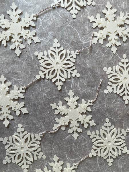 Luxe Paper Snowflake Christmas Ornament