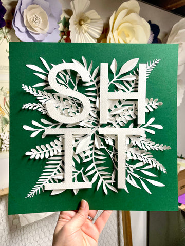 Papercut Botanical Collage, SHIT
